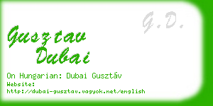 gusztav dubai business card